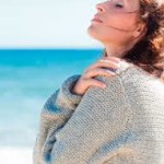 woman at beach