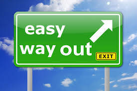 easy way out sign